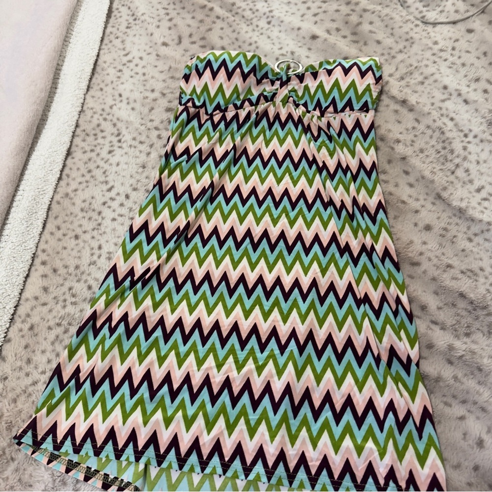 Y2K Pattern Halter Dress - Picture 7 of 10